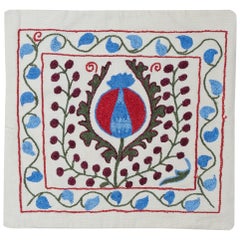 19 "x17" Kissen aus bestickter Baumwolle. Handgefertigter Kissenbezug. Modernes Überwurf-Kissen