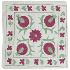 18"x19" Bestickter Kissenbezug. Neues Spitzen-Kissen. Modernes handgefertigtes Wurfkissen