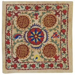 19"x20" All Silk Embroidered Cushion Cover. Handmade Pillowcase. New Toss Pillow