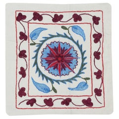 18"x19" Moderner bestickter Kissenbezug aus 100 % Baumwolle. Handgefertigter Kissenbezug