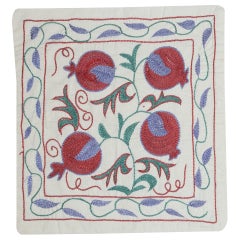 17"x19" Bestickter Kissenbezug aus Baumwolle. Granatapfel Design Kopfkissenbezug