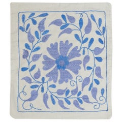 17"x19" Bestickter Baumwoll-Kissenbezug. Handgefertigter Kopfkissenbezug. Neu Toss-Kissen