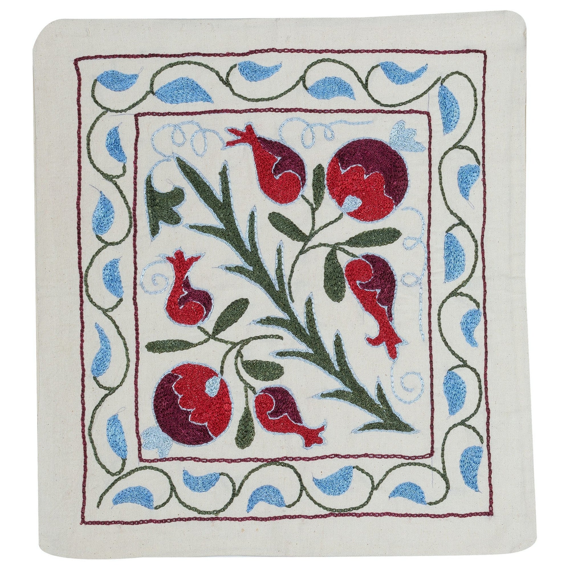 17"x19" Neuer Baumwollkissenbezug. Besticktes Wickelkissen. Modernes Spitzen-Kissen