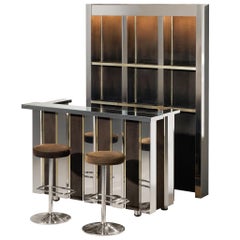 Hollywood-Regency-Barschrank im Stil von Willy Rizzo