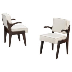 Guillerme & Chambron pour Votre Maison paire de fauteuils « Bridge Etudiant »