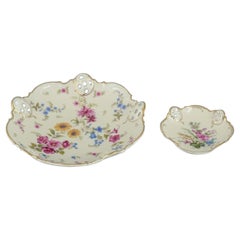 Rosenthal, Germania. Due ciotole in porcellana "Moliere" con bordo reticolato.