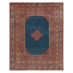 Antiker persischer Doroksh Teppich in Türkisblau mit Diamantmedaillon - Rug & Kilim