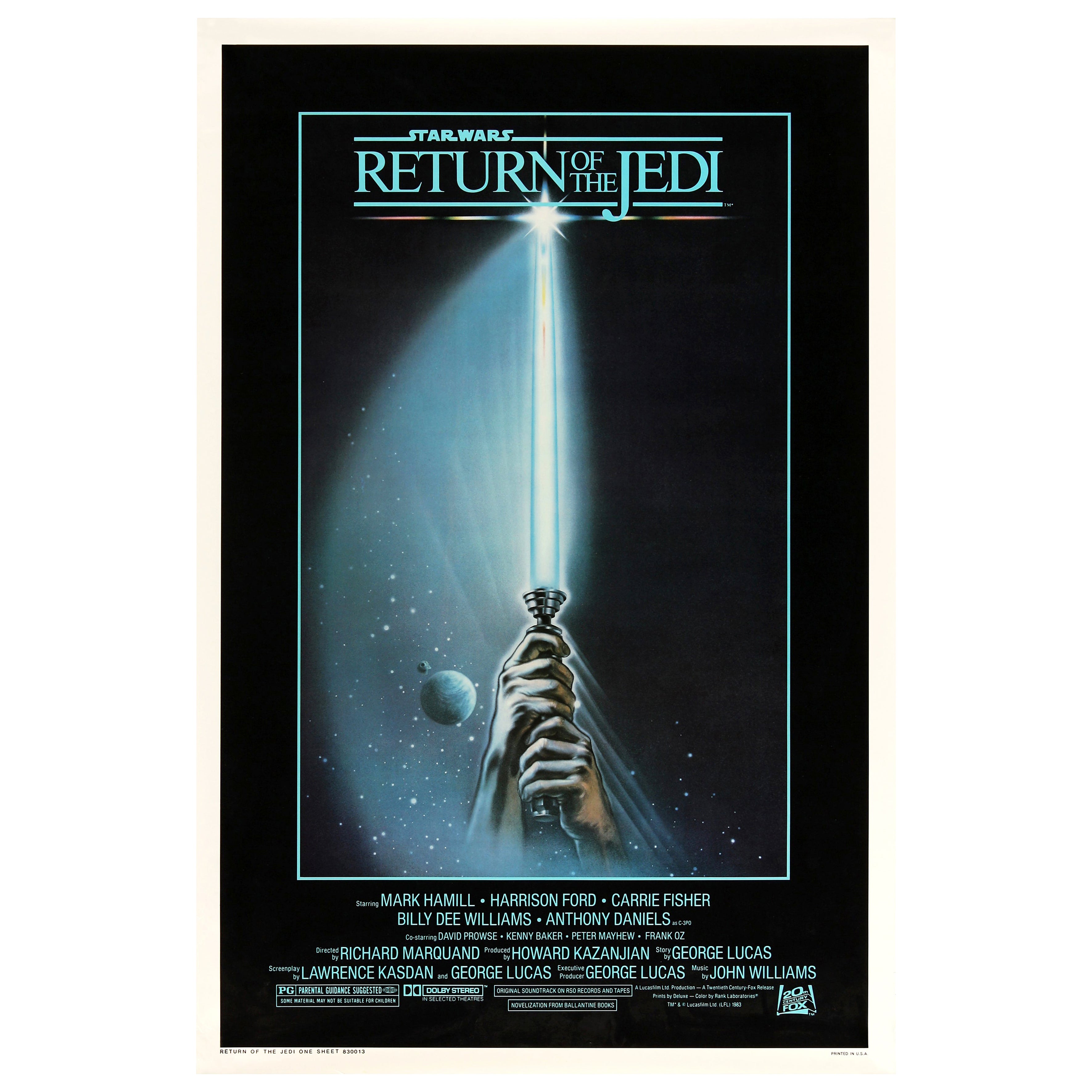 Star Wars 'Return of the Jedi' Original Vintage US One Sheet Movie Poster, 1983