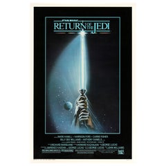 Star Wars 'El retorno del Jedi' Póster de cine original de época de EE.UU. de una sola hoja, 1983
