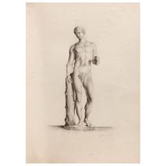 19th Century Classical Male Nude Study