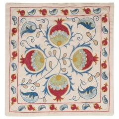 20"x21" Modern 100% Silk Embroidered Pillow Cover. Handmade Cushion Cover