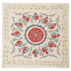 Copricuscino ricamato 19 "x20". Decorazioni per la casa in stile bohémien e chic. Copricuscino in seta