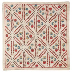 Federa ricamata in 100% seta da 20 "x20". Cuscino fatto a mano. Cuscino moderno