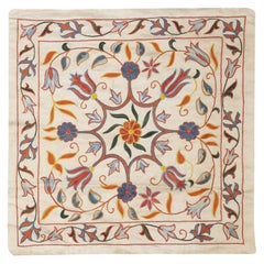 20"x21" 100% Seide bestickter Kissenbezug. Neu Toss-Kissen. Modernes Spitzen-Kissen