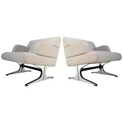 Monumental Pair of Martin Visser SZ11 Easy Chairs 't Spectrum 1965-1967