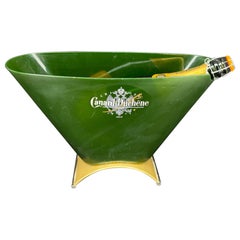 Green French Canard Duchêne Champagne Wine Ice Bucket Container