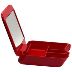Space Age Portable Vanity Box with Mirror by Makio Hasuike for Gedy, 70s