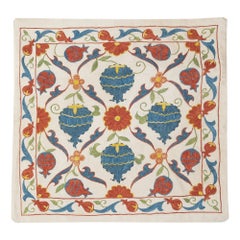 20"x20" 100% Silk Cushion Cover. Embroidered Pillowcase. New Throw Pillow