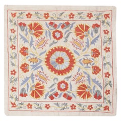 Copricuscino ricamato in 100% seta da 20 "x20". Cuscino in pizzo &New. Cuscino moderno