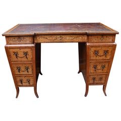 Bureau édouardien Sheraton incrusté 1900