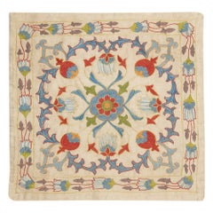 20 Zoll x 20 Zoll 100% Seide Kissenbezug. Multicolor-Spitzen-Kissen. Stickerei Toss Kissen