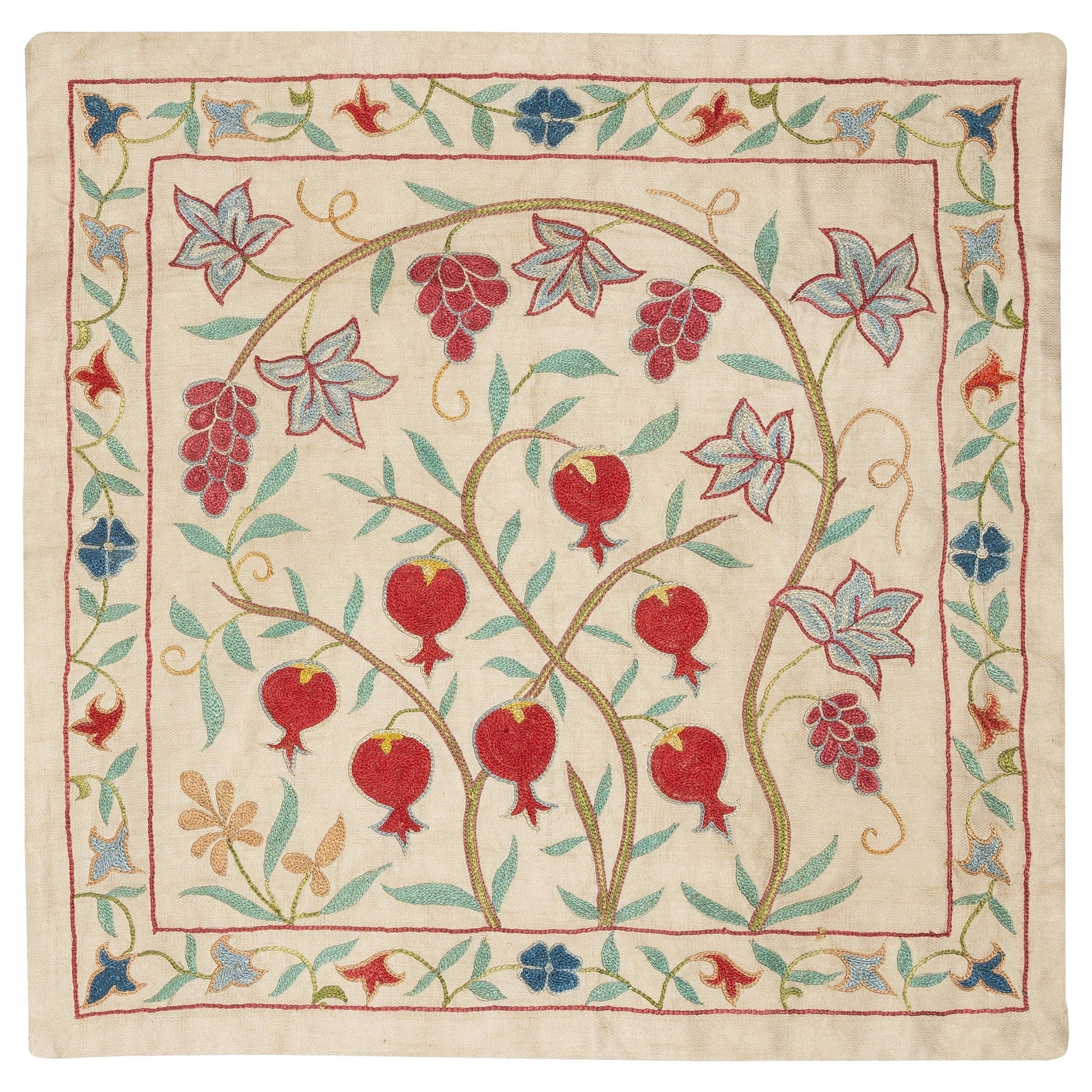 21"x20" 100 % soie brodée de coussin New Toss Pillow. Oreiller en dentelle Modernity