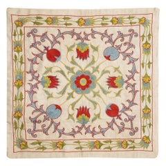 20 "x20" bestickte Kissenabdeckung. Boho & Chic Wohnkultur. All Silk-Kissenbezug
