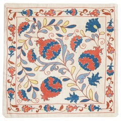 20 "x21" Housse de coussin brodée 100% soie. New Toss Pillow. Oreiller en dentelle Modernity