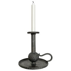 Mid-Century Perletinn Norway Pewter Chamber Candle Holder, 1960s