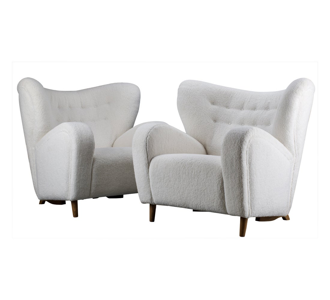 Coppia di poltrone scandinave anni '50