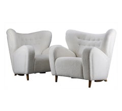 Scandinavian Pair of Armchairs 1950's