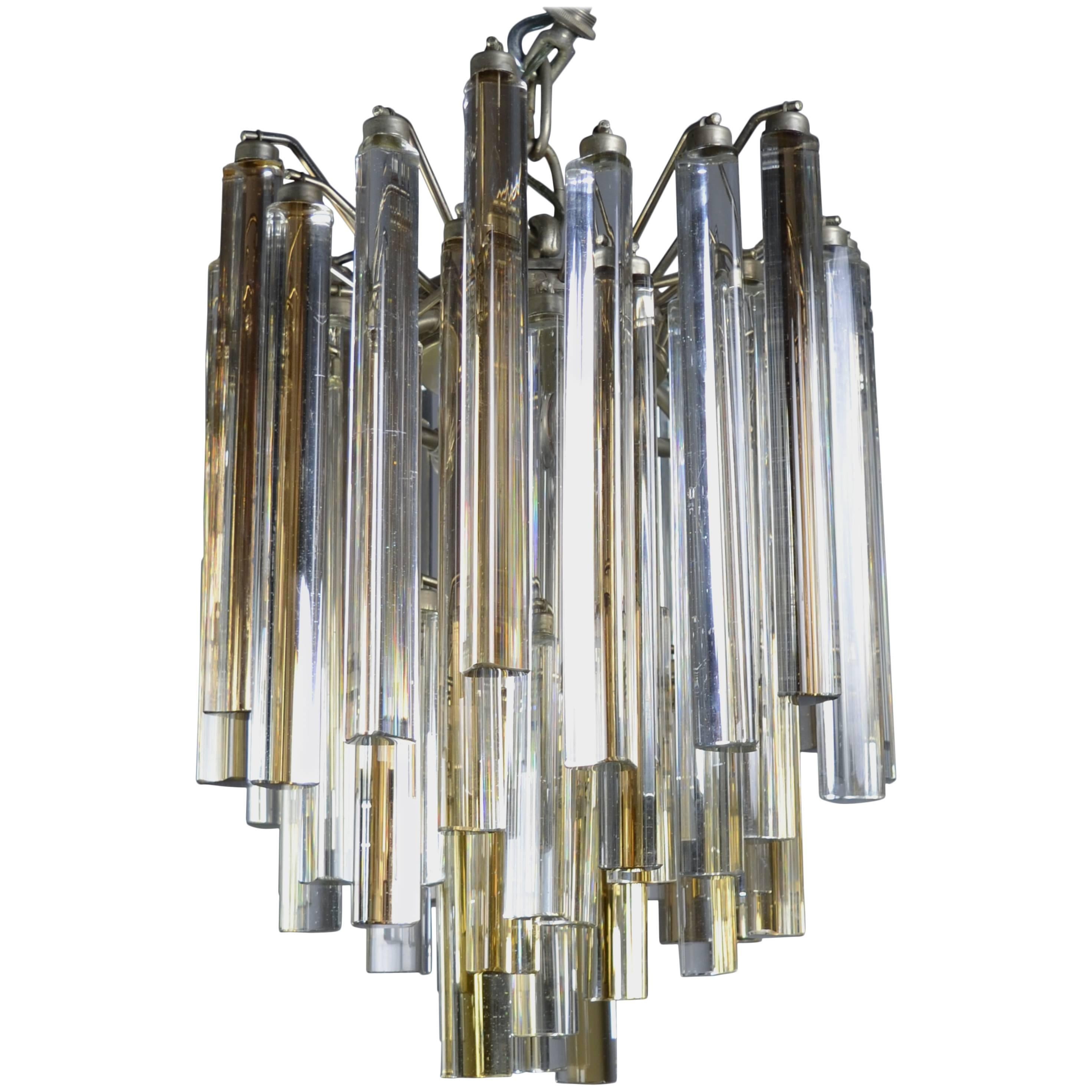 Two Toned Murano Glass Camer Chandelier 