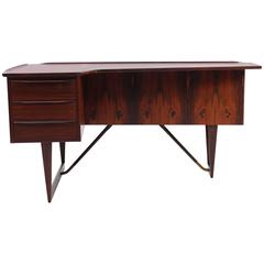 Rosewood Desk by Peter Lovig Nielsen, 1956 - Scandinavian Modern 