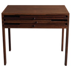 Danish Rosewood Folding Tables by Illum Wikkelsø for CFC Silkeborg