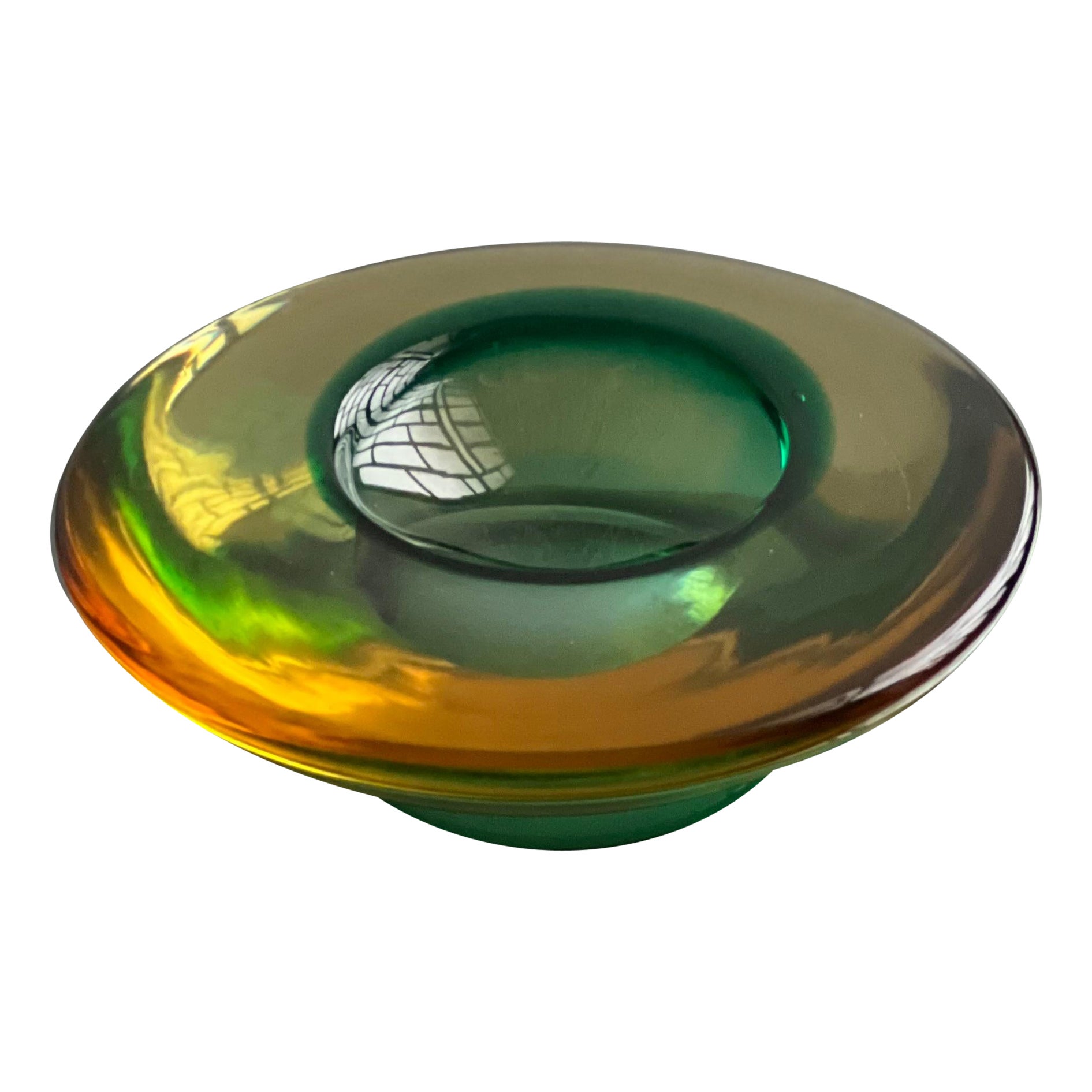 Gran cuenco escultórico de cristal de Murano de Antonio da Ros Cenedese, fabricado en Italia en venta
