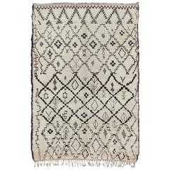 Vintage Moroccan Beni Ourain Berber Rug