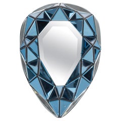 Wall Mirror by Olivier de Schrijver and Glass Plate, 20th Century.