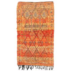 Vintage Moroccan Beni Mklid Rug 6
