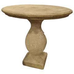 A Small French Limestone Side or Center Table