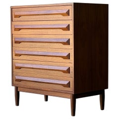 Comò Highboy di metà secolo Model No. 87 di Kofod Larsen per Silkeborg