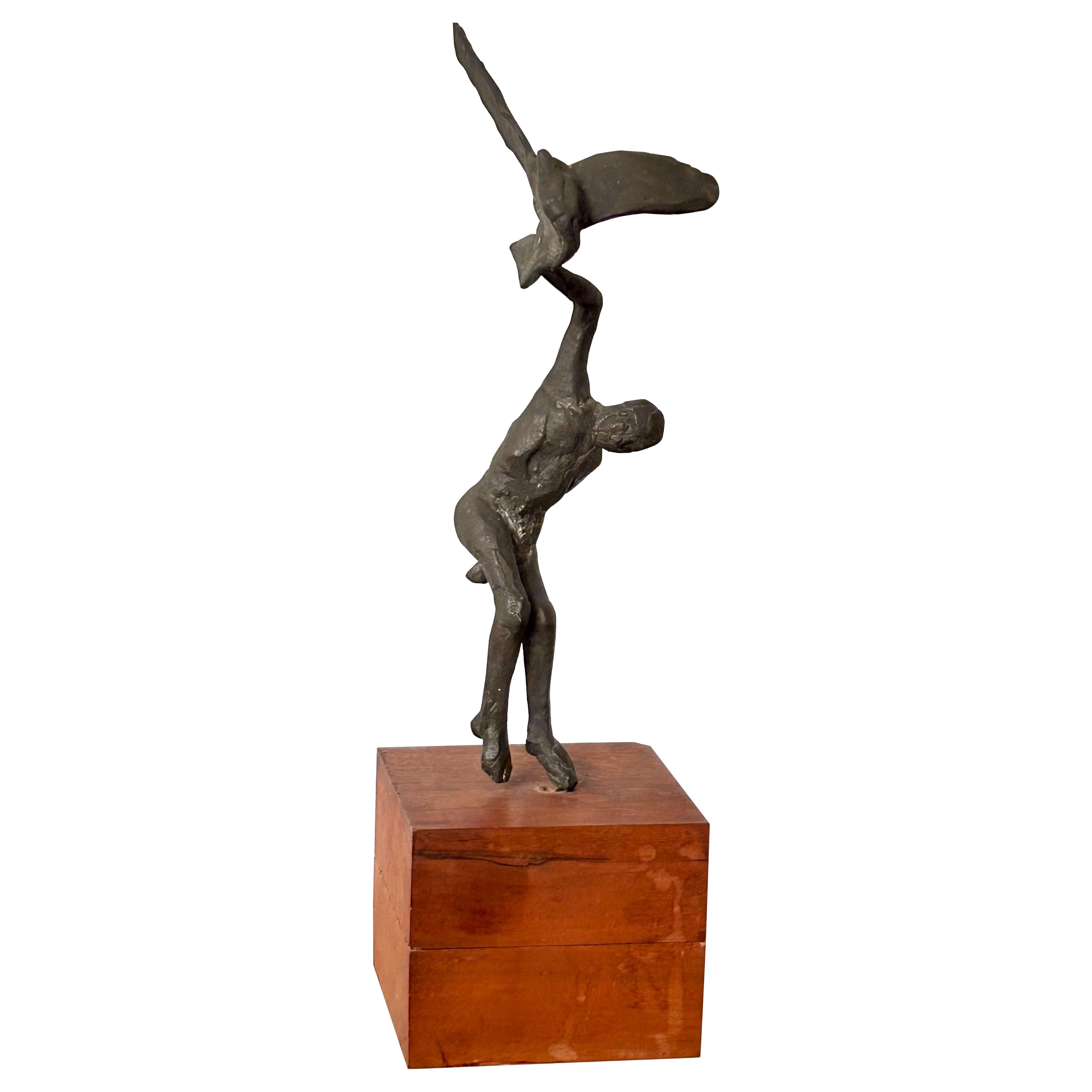 Surrealist Bronze Sculpture Jack Zajac