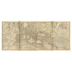Seltene Karte des Römischen Reiches von Moll aus dem Jahr 1730 - detailliertes und gestochenes Meisterwerk