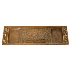 Tiffany Studios New York Venetian Bronze Doré Pen Tray