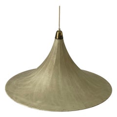 Trumpet Design Italian Large Cocoon Pendant Lamp, 1960s, Italy