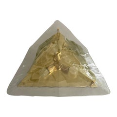 Murano Glass Triangle Design Large Ceiling Lamp by La Murrina, 1980s, Italy