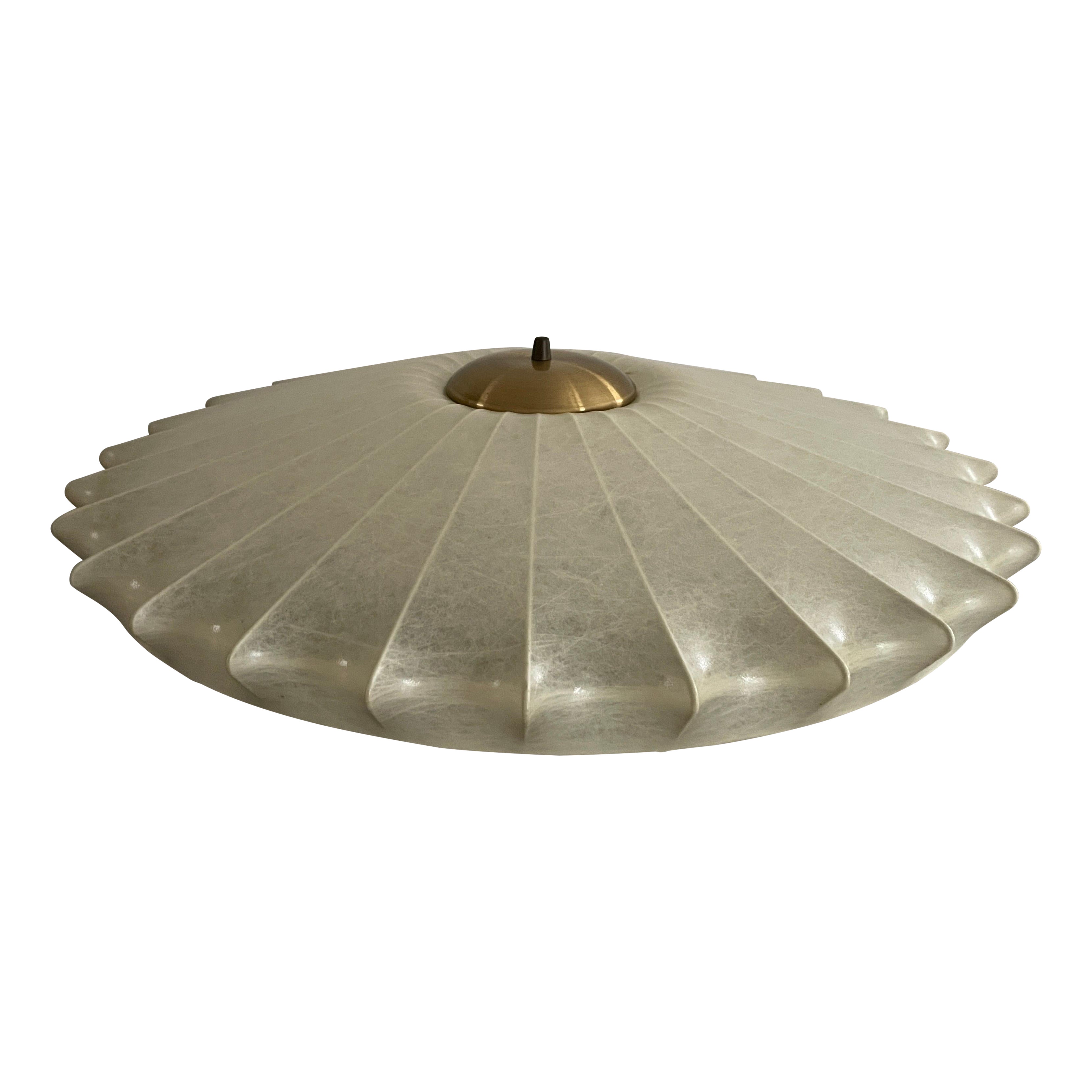 Gorgeous Cocoon Large Flush Mount Ceiling Lamp by GOLDKANT, 1960s, Germany