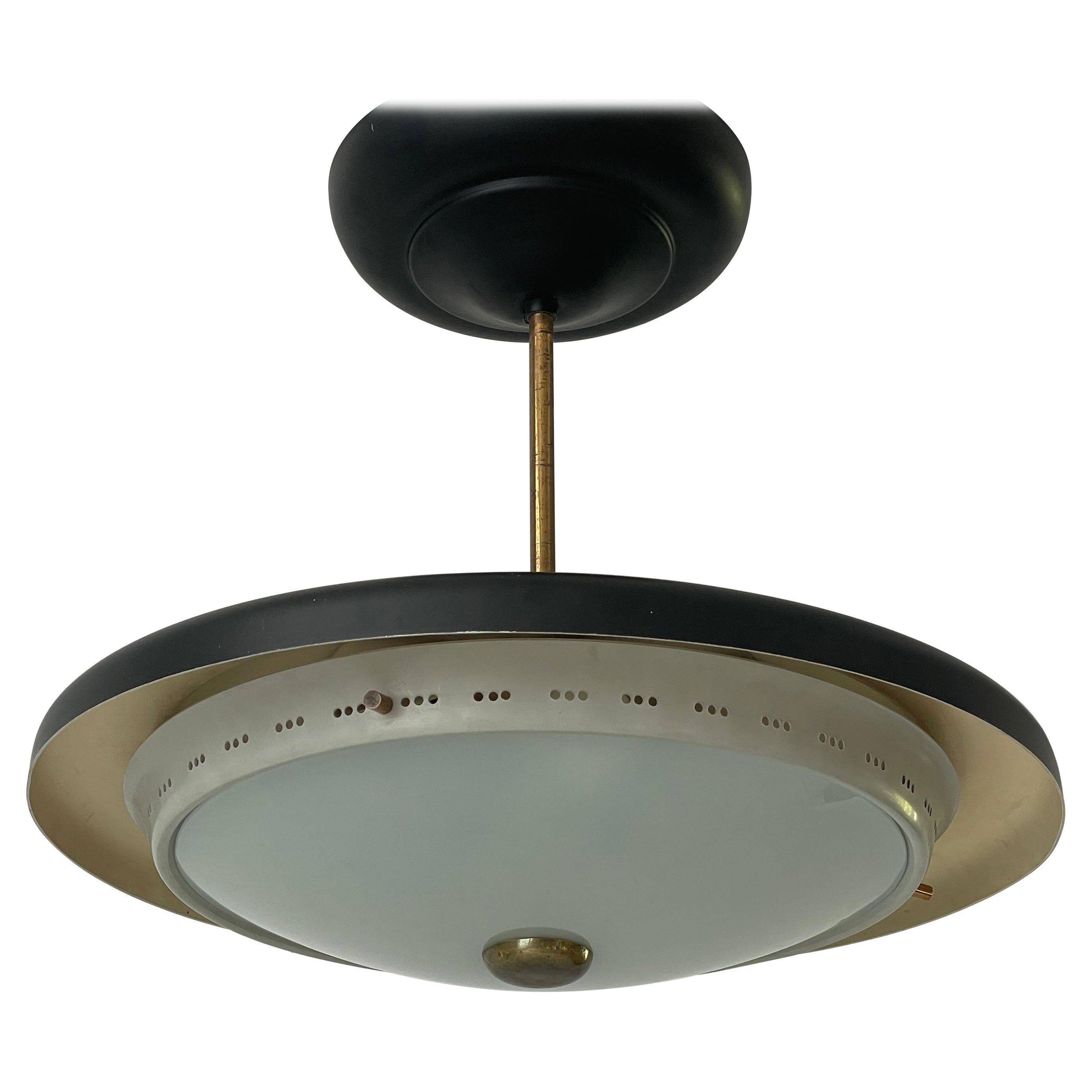 Mid-century Modern Ceiling Lamp by Stilux, 1950s, Italy