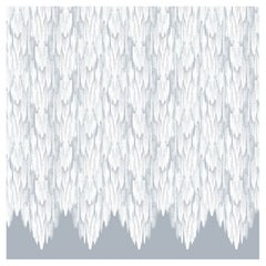 Panneaux de papier peint gris d'inspiration Art déco : Grotto Silver Mica