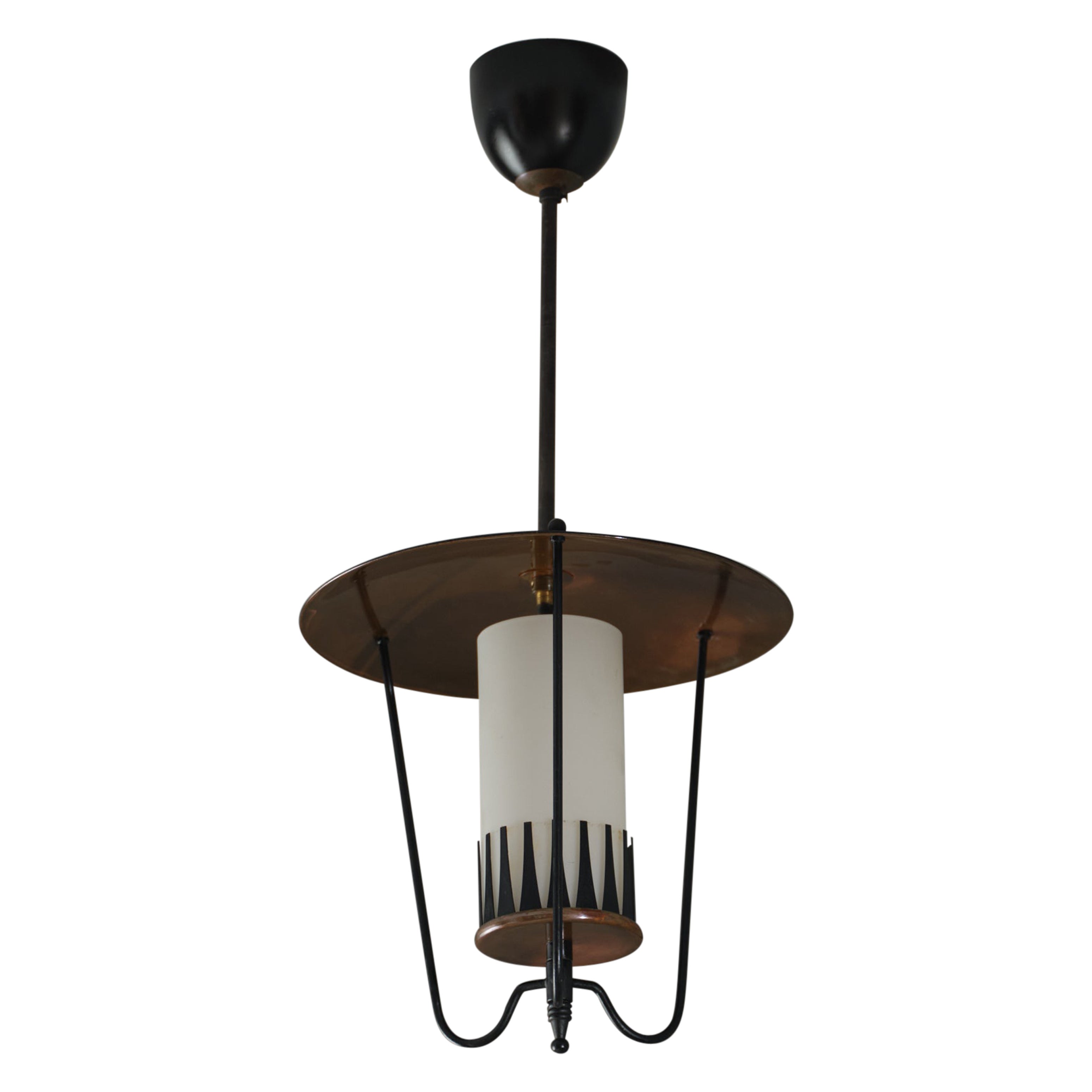Lampadario italiano moderno di metà secolo