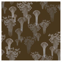 Fireworks Wallpaper Silver on Brown background: Le Grand Feu
